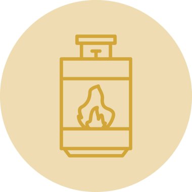 Yangın söndürme simgesinin vektör çizimi