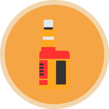 Şişe. Web simgesi basit illüstrasyon