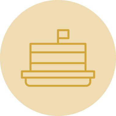 kek ikonu vektör illüstrasyonu