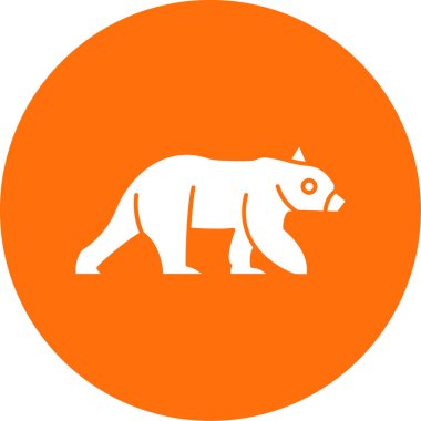 Ayı simgesi vektör illüstrasyonu