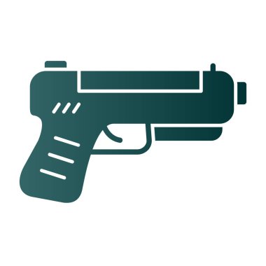 silah simgesi, vektör illüstrasyonu basit tasarım