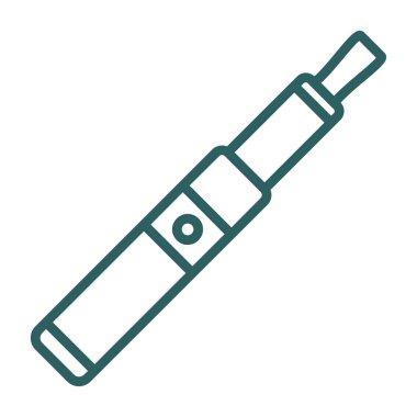 Elektronik sigara. Web simgesi basit illüstrasyon