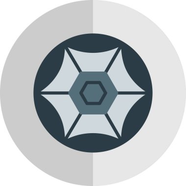 düz futbol topu simgesi, vektör illüstrasyonu