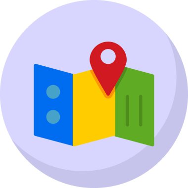 harita pin konumu simgesi düz biçimli