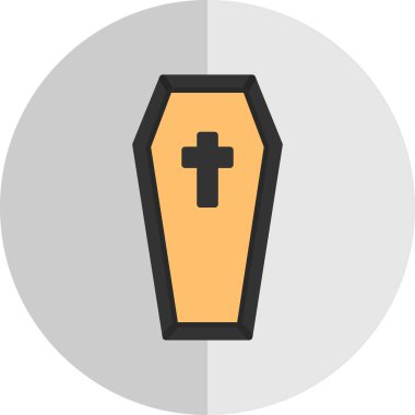 Tabut. Web simgesi basit illüstrasyon