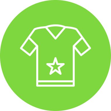 t-shirt simgesi veya logo izole edilmiş işaret sembolü çizimi