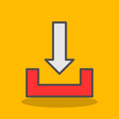 İndir. Web simgesi basit illüstrasyon