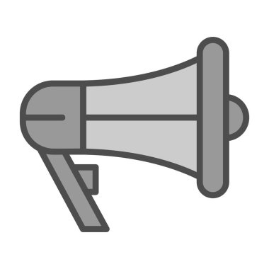 megafon simgesi, vektör illüstrasyonu basit tasarım