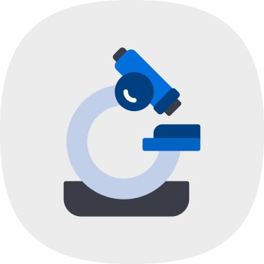 mikroskop simgesi, vektör illüstrasyonu basit tasarım