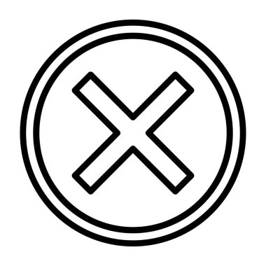 Haç. Web simgesi basit illüstrasyon