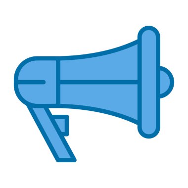 megafon simgesi, vektör illüstrasyonu basit tasarım