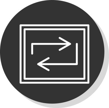 Web simgesi, vektör illüstrasyonunu tekrarla