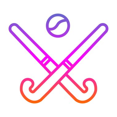 Modern Hokey simgesinin vektör çizimi                          