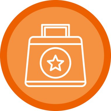 torba simgesi. düz tasarım biçimi