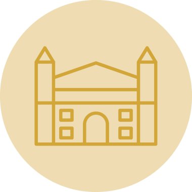 bina simgesi, vektör illüstrasyonu