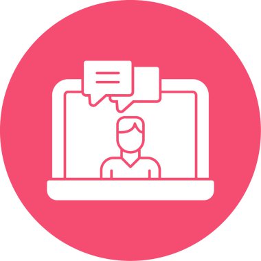 Sohbet simgesi vektör illüstrasyonu