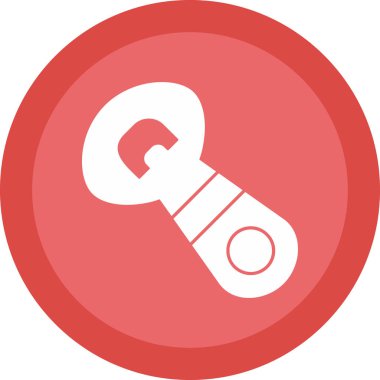 Şişe açıcı simgesinin vektör illüstrasyonu