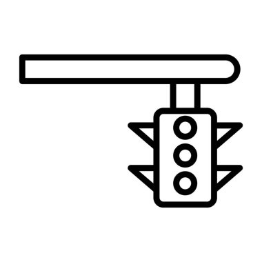 trafik ışığı simgesinin vektör illüstrasyonu 
