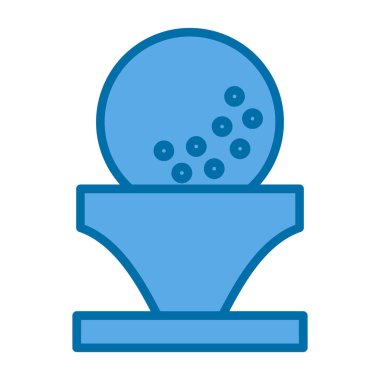 Golf topu web simgesi, basit tasarım