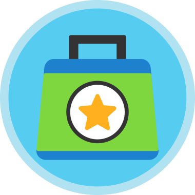 torba simgesi. düz tasarım biçimi