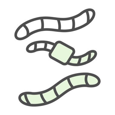 Cadılar Bayramı şeker kamışının vektör karikatür çizimi. izole ve basit.