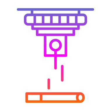 Lazer ağ simgesi vektör illüstrasyonu