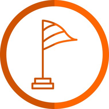 Tek bir simgenin vektör illüstrasyonu