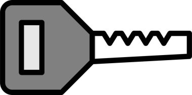 anahtar simgesi, vektör illüstrasyonu basit tasarım