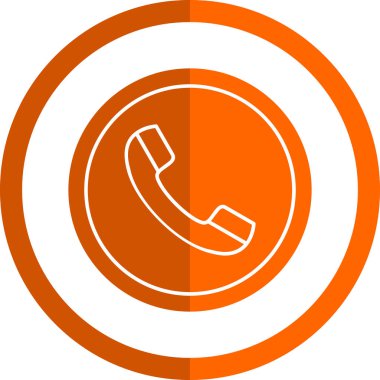 telefon ahizesi simgesi, vektör çizimi basit tasarım