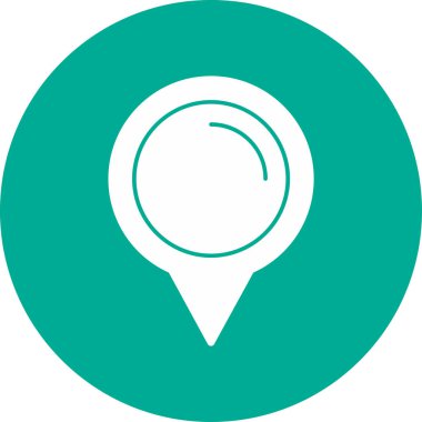 konum pin simgesi, basit vektör illüstrasyon tasarımı