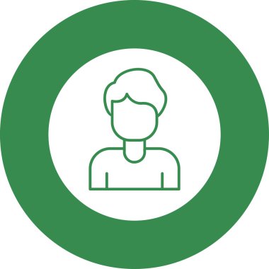 avatar. Web simgesi basit illüstrasyon