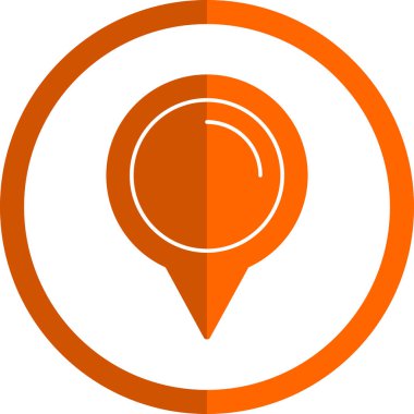 konum pin simgesi, basit vektör illüstrasyon tasarımı