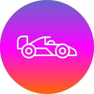 Formula 1 web simgesi basit tasarım