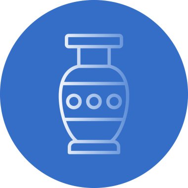 Güzel vazo simgesinin vektör illüstrasyonu             