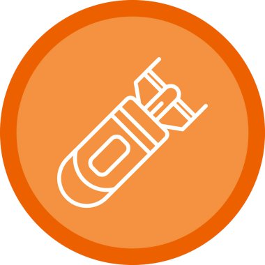 Uçak bombası ikonu vektör illüstrasyonu