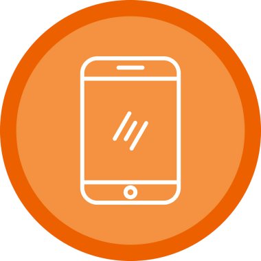 Akıllı telefon simgesinin vektör illüstrasyonu 