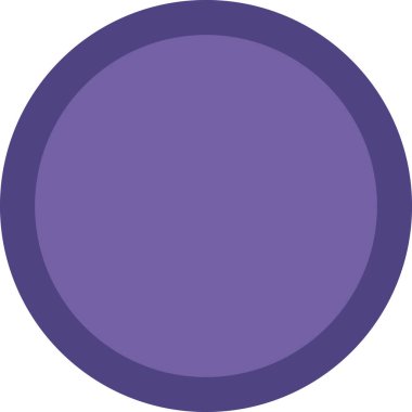 Yuvarlak daire simgesinin vektör illüstrasyonu