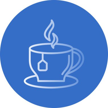 çay fincanı ikonu vektör illüstrasyonu