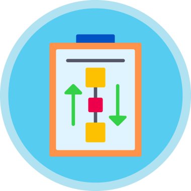 Çalışma Akımı web simgesi basit illüstrasyon 