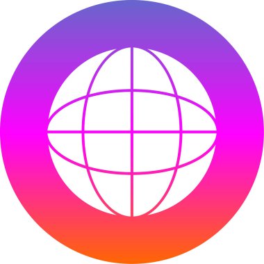 vektör biçiminde yerküre simgesi