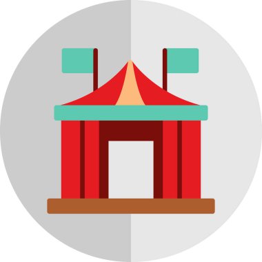 Sirk çizgisi vektör simgesi