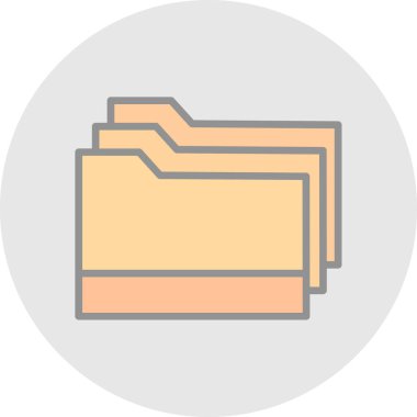 düz biçimli dosya dizini simgesi 