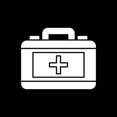 ilk yardım kiti vektör simgesi 
