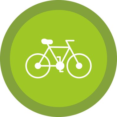 Bisiklet yassı simgesinin vektör illüstrasyonu