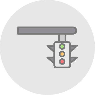 trafik ışığı simgesinin vektör illüstrasyonu 