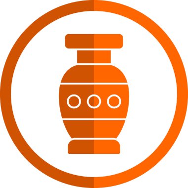 Güzel vazo simgesinin vektör illüstrasyonu             