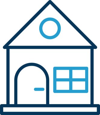 Ev vektör tasarımı. Ev düz simgesi 