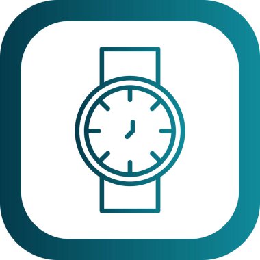 Kol saati simgesi basit tasarım 