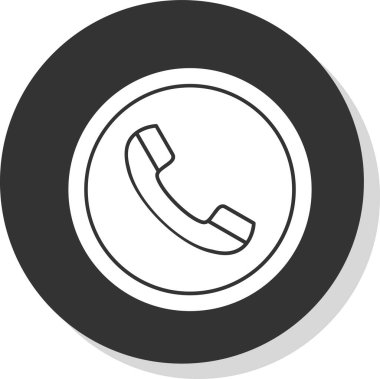 telefon ahizesi simgesi, vektör çizimi basit tasarım