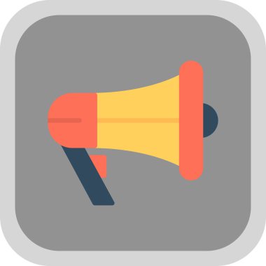 megafon simgesi, vektör illüstrasyonu basit tasarım